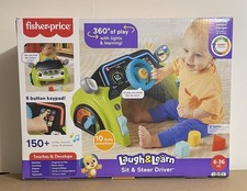 Fisher-Price Laugh & Learn Sit & Steer Driver Activity Toy Baby Learning Car New