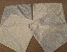 4 x NEXT silver grey embossed