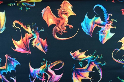 Dragon quilting fabric - dragon,