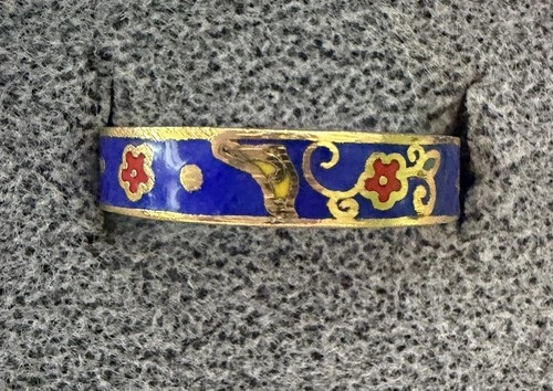 Vintage cloisonne enamel band - vintage,