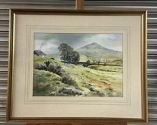 Lovely Watercolour Painting Of Langdale, Lake District, Cumbria By David Moore 