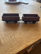 Hornby OO Gauge Model Railway Steel BR Mineral Coal Wagons Pair