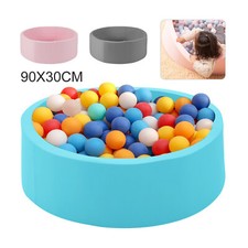 90x30cm Balls Foam Pit for Baby Toddler Pool+Pad Round Soft Ball Pool UK