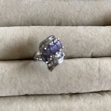 QVC 9CT WHITE GOLD TANZANITE