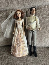 Disney Tangled Ever After Flynn Eugene and Rapunzel Wedding Doll Figures RARE