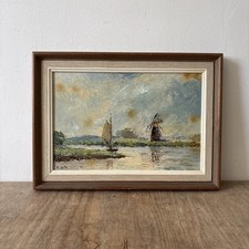 Vintage Rustic Oil Board Boat
