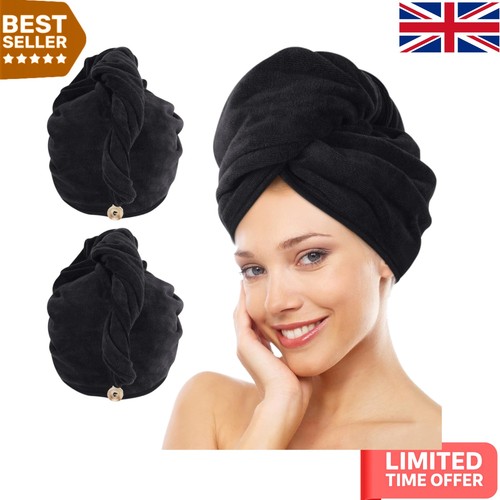 Luxury microfiber hair towels - luxury,