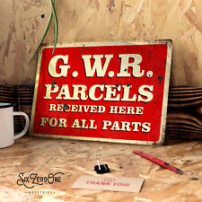 GWR Parcels Metal Sign - Train