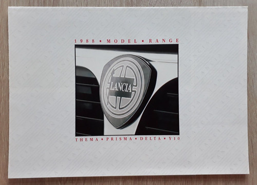 Lancia range brochure 1988 - range,