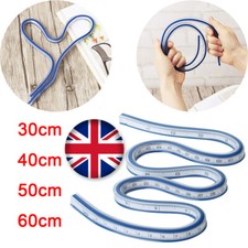 30/40/50/60cm Flexible Curve Ruler Draw Measurement Bendable Measure Drafting UK