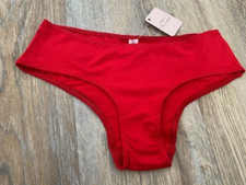 Agent Provocateur Red Cotton "Suzi" Knickers - LARGE - BRAND NEW WITH TAGS!