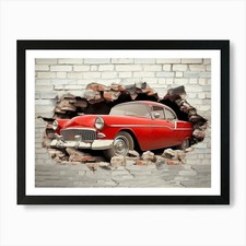 3d Broken Wall Bricks and