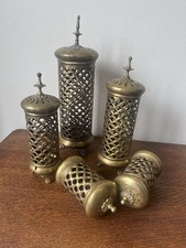 Set of five Vintage Brass