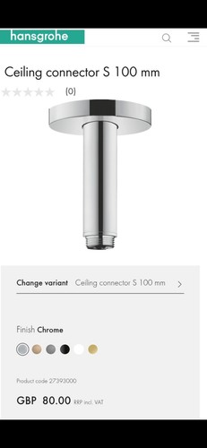 Hansgrohe chrome ceiling - hansgrohe,