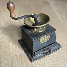 RARE ANTIQUE T & C CLARK & CO COFFEE BOX GRINDER MILL MADE IN ENGLAND