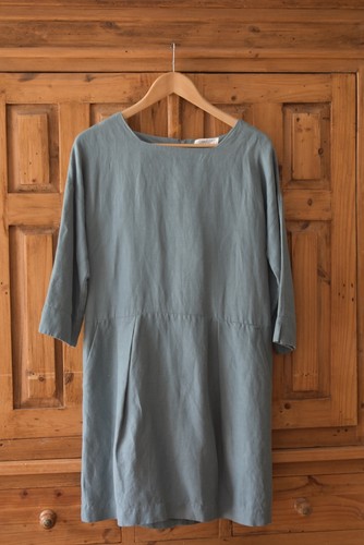 Toast silk linen dress - silk/, steel