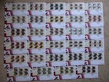 2012 OLYMPIC GOLD MEDALS FULL SET OF 29 FIRST DAY COVERS WITH MIN SHEETS SHS
