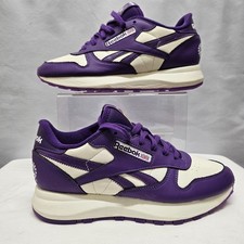 Ladies REEBOK CLASSICS POPSICLE BNWOB Purple Lace Up Trainers UK 6.5 CG G35