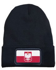 Polish National Flag- Eagle Emblem- - Unisex Winter Thinsulate Beanie Hat