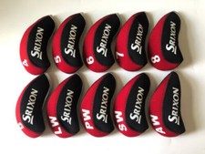Golf Iron Head Cover Black Red