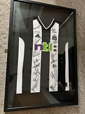 Signed Newcastle United 2001-03 Home Shirt, Framed, Bobby Robson