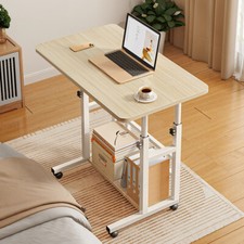 Height Adjustable Mobile Laptop Table Notebook Desk Sofa Bed Tray Stand Computer