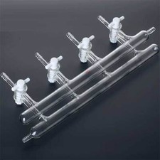 Schlenk Vacuum Gas Distributor 3 Piston Glass Stopcock Lab Supply gb