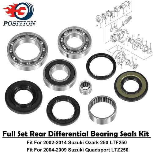 Rear differential bearing and - differential,