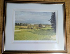 Graeme Baxter Golf Art Print The Gleneagles Hotel Kings Course Framed & Mounted