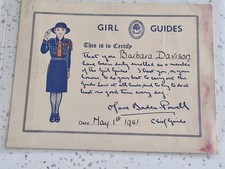 VINTAGE " GIRL GUIDE