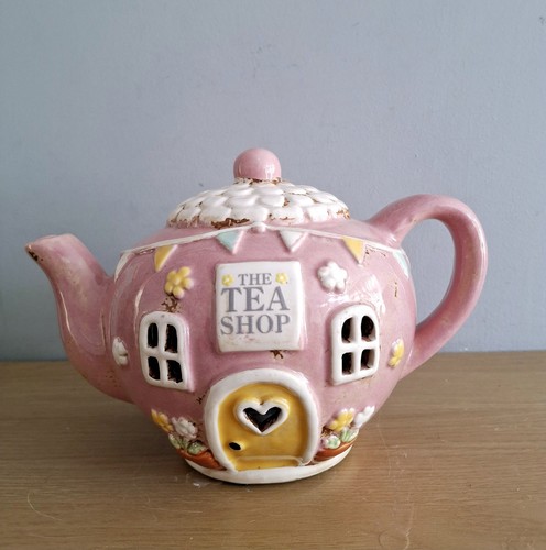 Village pottery pink tea shop - pottery,