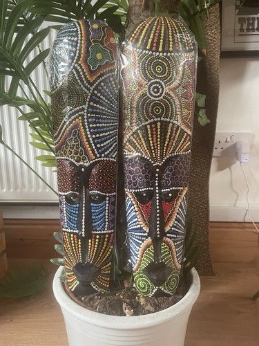 African tribal wooden wall - tribal,