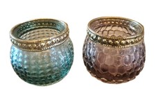 Pair of glass tealight