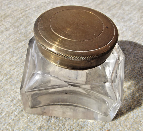 Writing slope box inkwell - box,