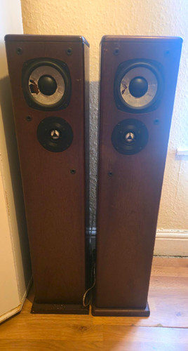 Pair wooden floorstanding - pair,