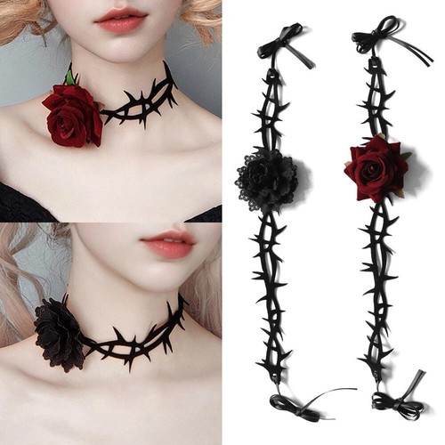 Ladies gothic rose thorn - gothic, lace