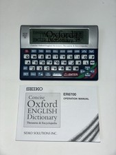 Seiko ER6700 Oxford Dictionary Thesaurus Encyclopedia Crossword Solver