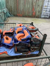 Nora Forst Tree Cutting Safety Boots Wellies In Blue Orange Level 3 In Good Used