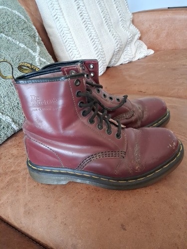 Martens cherry red boots - dr,
