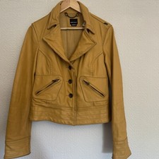 Vintage Miss Sixty Mustard Leather jacket. M