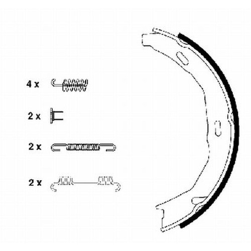 Textar 91066900 brake shoe - textar,