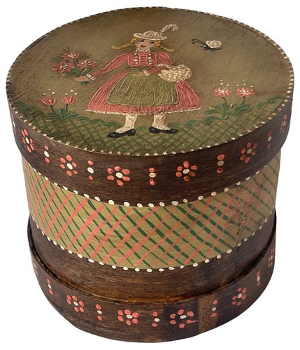 Austrian trinket box round - trinket,