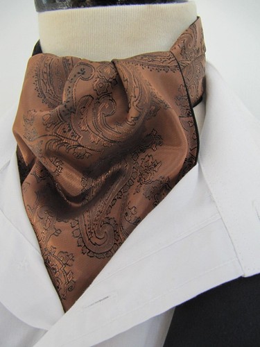 Mens copper black paisley - &,