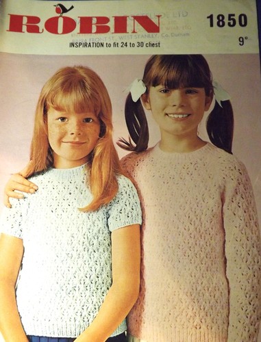 Vintage robin knitting pattern - vintage,