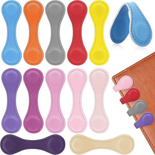 Magnetic leather bookmark 12 - leather,