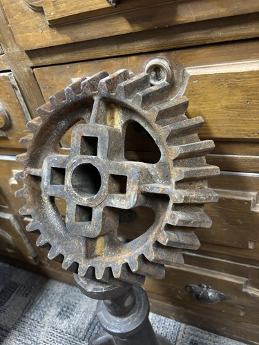 Antique cast iron gear - cast,