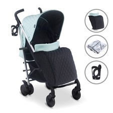 My Babiie MB51 Plus Stroller - Quilted Aqua - Grade B