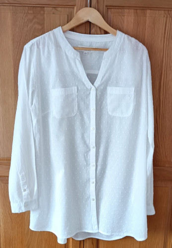 Quba blouse white - &,
