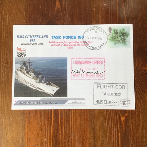 Hms cumberland signed - hms,