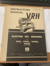 Ruston Oil Engine Instructions